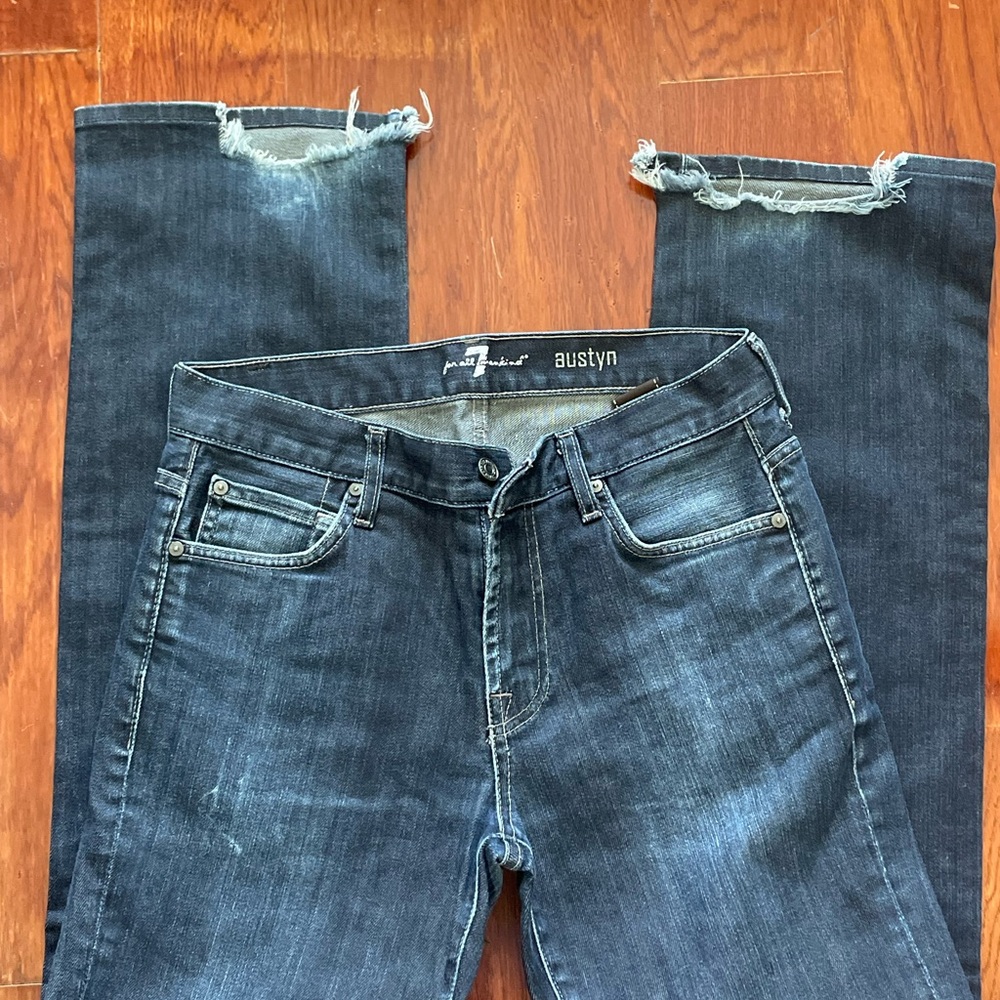 7 For All Mankind Austyn Jeans - Dark Gray Wash